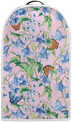 Blender Cover Blue Floral Butterfly Pattern