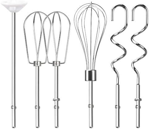 Stainless Steel Hand Mixer Attachments Set of 6