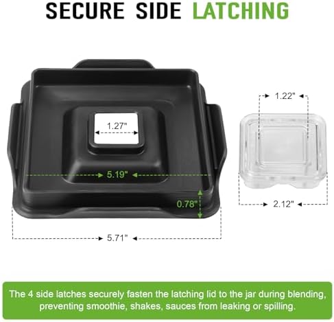 Blendtec Latching Lid Replacement for Wildside Fourside Jars