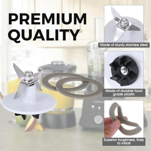 DRELD SPB-456-2 Blender Blade with Rubber Gasket Replacement