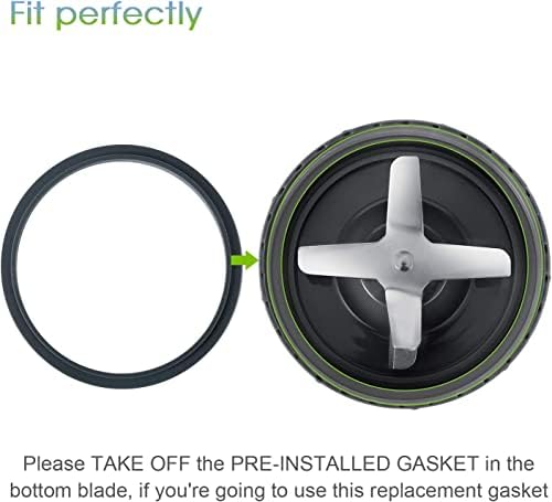 6 Replacement Parts Gaskets with Lip for NutriBullet 900w