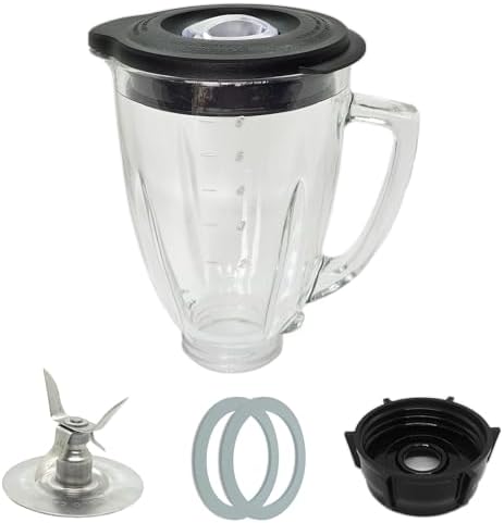 6 Cup Blender Glass Jar Replacement for Oster Osterizer