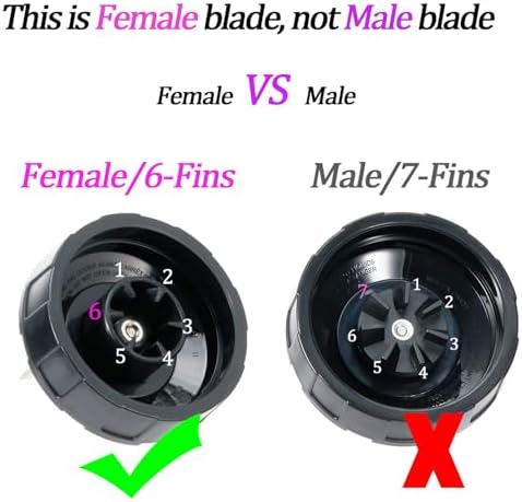 Upgrade Replacement 6-Fins Blender Blade for Ninja Auto iQ