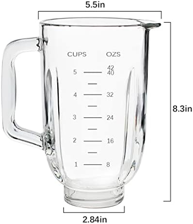 Replacement Parts 5-Cups Glass Jar with Lid