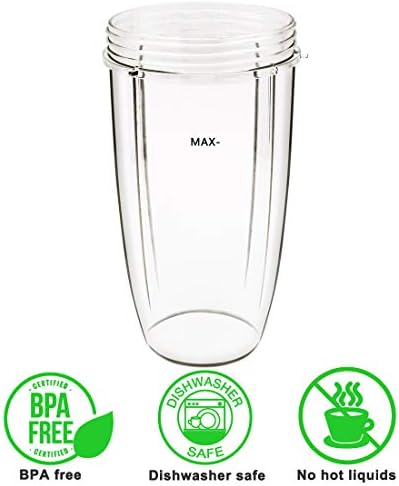 32oz Cup and Extractor Blade Replacement for NutriBullet