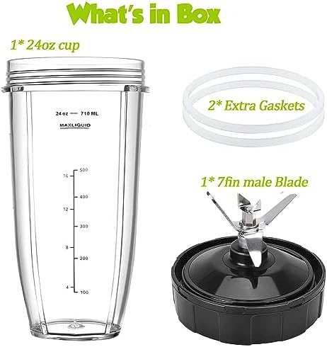Replacement 4 Inch 7 Fins Male Blender Blade 1