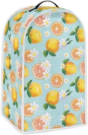 Annejudy Blender Cover with Lemon Floral Print