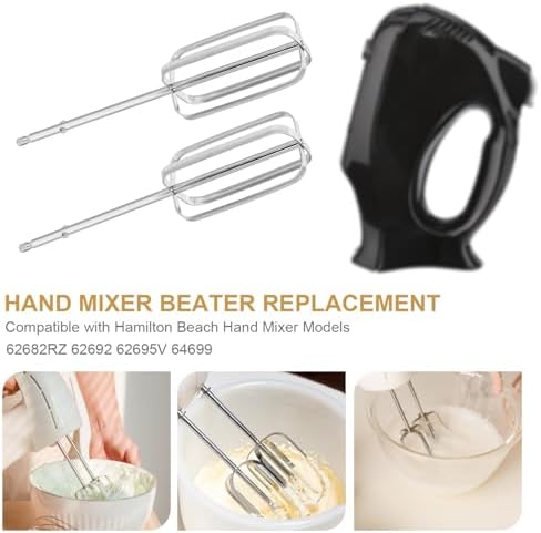 2pcs Stainless Steel Hand Mixer Beaters