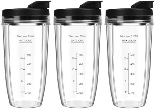 UBYNID 24oz Ninja Blender Cups 3 Pack
