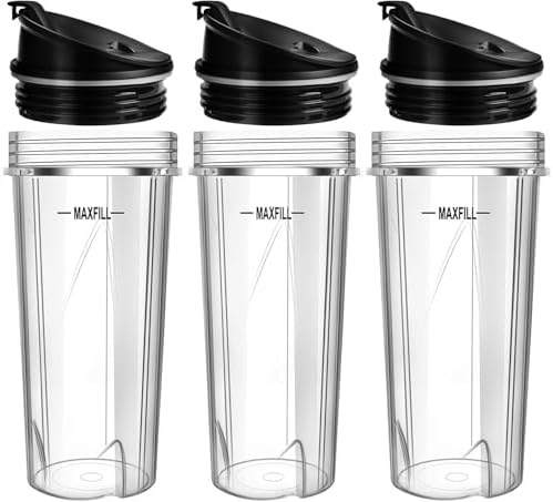 16oz Blender Cups Replacement for Ninja 3 Pack