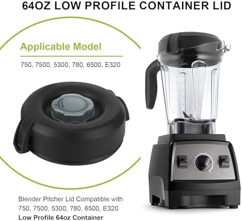 Sacumea 64 Oz Low Profile Blender Lid Replacement