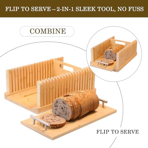YioQio Bread Slicer with Cutting Board