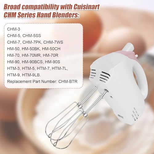 2pc Stainless Steel Hand Mixer Whisk Attachments