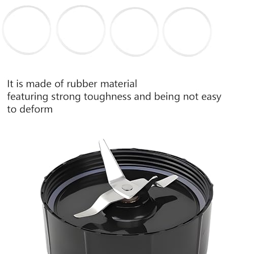 8 Pcs White O-Ring Rubber Gasket for Blender Replacement Sealing