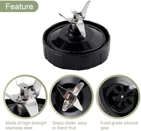 Equust 2 Pack 7 Fins Extractor Blade Assembly Blender Replacement Parts