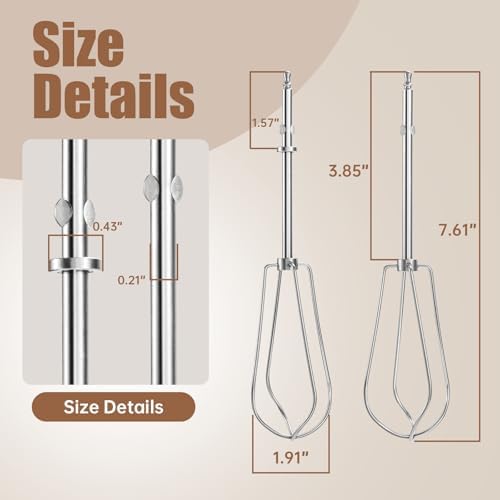 Replacement Beaters for Cuisinart Hand Mixers