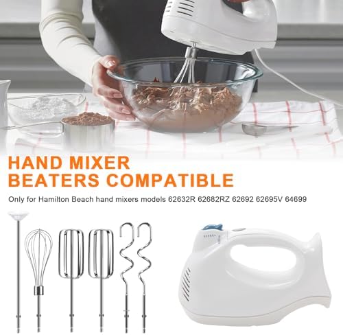 LEWEREST Hand Mixer Beaters 6 Pack Replacement