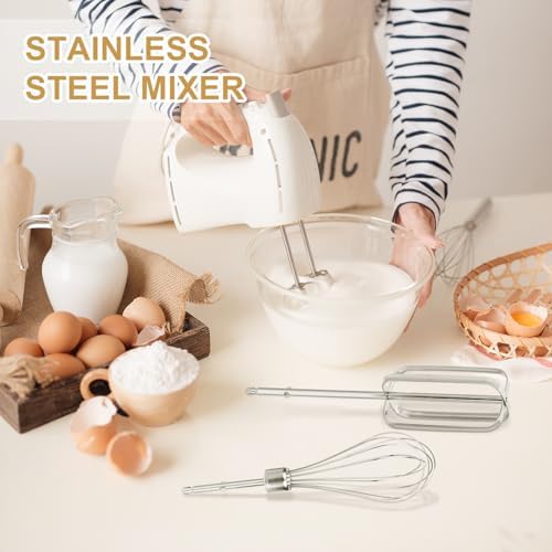 4pc Stainless Steel Hand Mixer Attachments Set