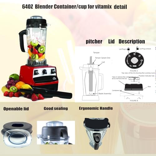 64oz Blender Pitcher With Classic Tamper