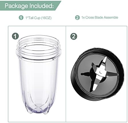 2-Piece 16oz Cup and Cross Blade