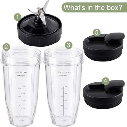 5 Piece Blender Replacement Parts Set