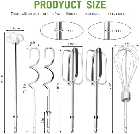 Hamilton Beach Hand Mixer Attachments Set of 6