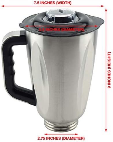 6-Cup Stainless Steel Jar 6-Piece Replacement Set