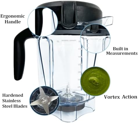 64oz Low-Profile Vitamix Replacement Pitcher 1