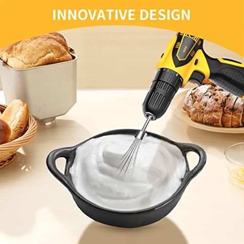 Homicozy 3-Piece Stainless Steel Hand Mixer Attachment Set