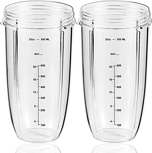 Replacement Parts 32oz Blender Cups 2 Pack