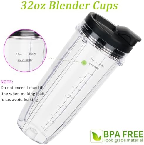 ABTER 32oz Blender Cup Replacement 2-Pack