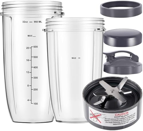 6-Piece Blender Replacement Set for Nutri Bullet