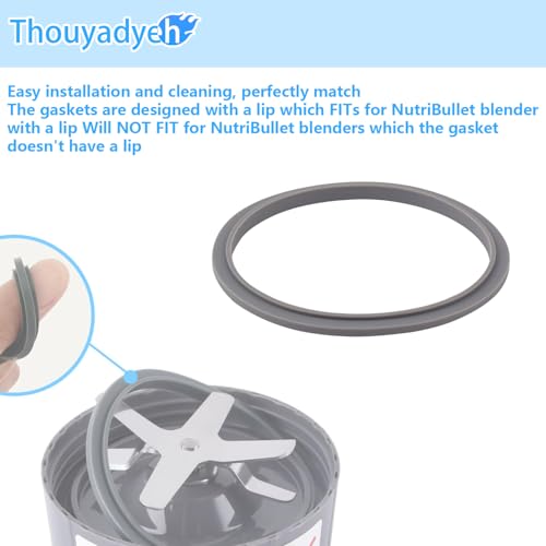2 Pcs Blender Rubber O Ring Gasket Replacement for NutriBullet 900 Series