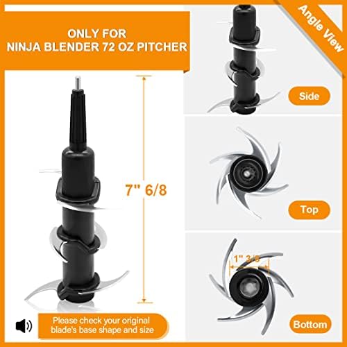 WARDFYT 6-Blade Replacement for Ninja Blender