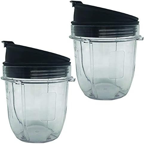 12oz Replacement Cup with Spout Lid for Nutri Ninja Blender