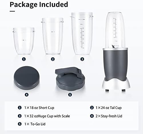 Blenpapa Replacement Cup Kit 18oz 24oz 32oz