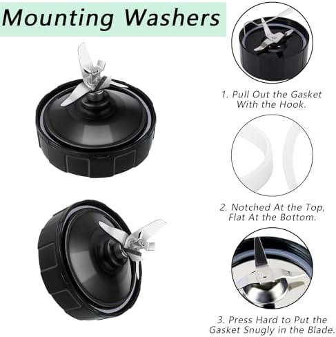 6 Piece Rubber Gasket Set for Ninja Blender