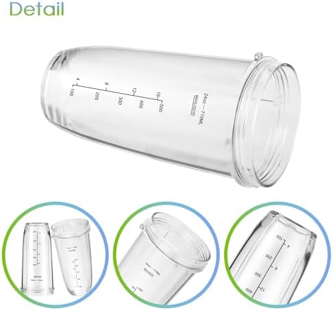 24oz Blender Cups with To-Go Lids for Ninja
