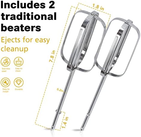 Hand Mixer Replacement Beaters for Hamilton Beach 62682RZ