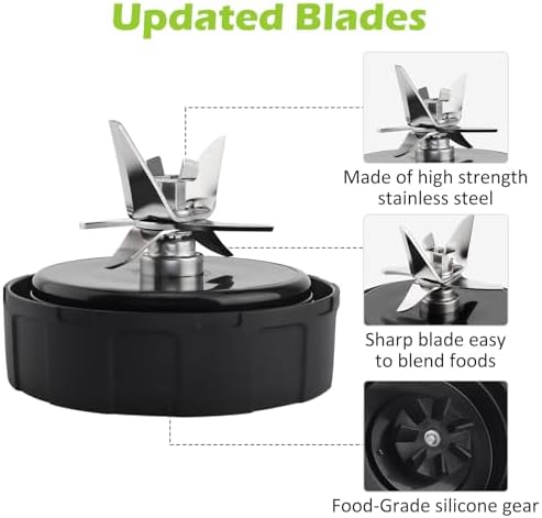 7 Fins Blender Blade Replacement for Ninja