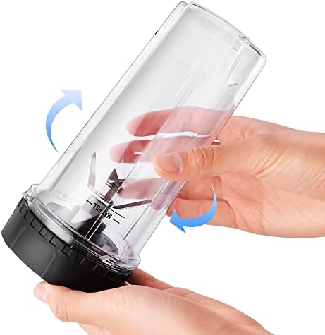 2-Pack Blender Replacement Cups with Sip Seal Lids for Ninja Blenders