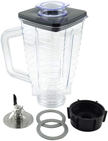 5-Cup Square Top Plastic Jar Replacement Set for Oster Blenders 1