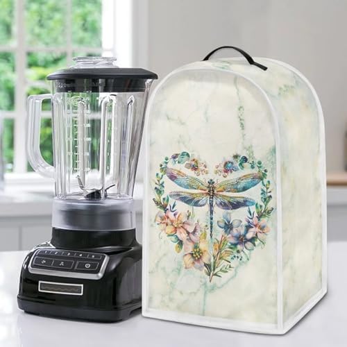 Kitchen Blender Dust Cover with Dragonfly Wreath Design