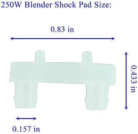 LYNYE Rubber Shock Pad for Magic Bullet MB1001