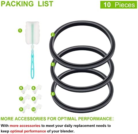 Blender Gasket Replacement Parts 10 Pieces