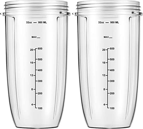Replacement Parts 32oz Blender Cups 2 Pack