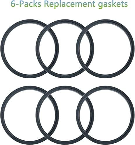 6 Replacement Parts Gaskets with Lip for NutriBullet 900w
