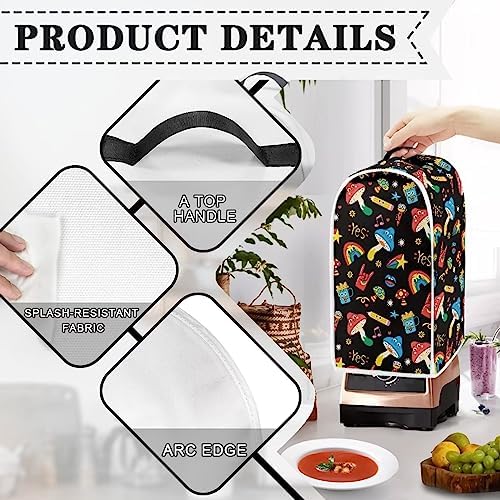 Mushroom Rainbow Blender Cover Dustproof Stain Resistant