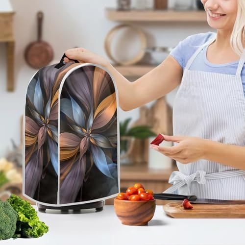 Brown Flower Blender Cover Dust Proof