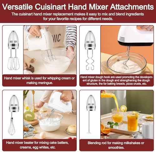 6 PCS Cuisinart Hand Mixer Beaters Replacement
